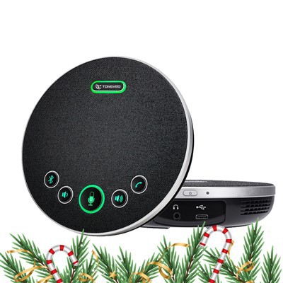 Portable USB Wireless Bluetooth konferans reyinyon Mikwofòn ak BT Oratè